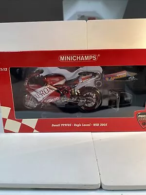 Minichamps 1/12 Scale 122 050255 Ducati 999F05 WSB 2005 Regis Laconi FREE POST • £125