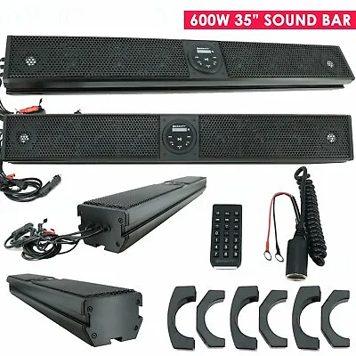 Gravity 600W 35  8 Speaker Bluetooth Marine Polaris/ATV/UTV/RZR Soundbar System • $249.99