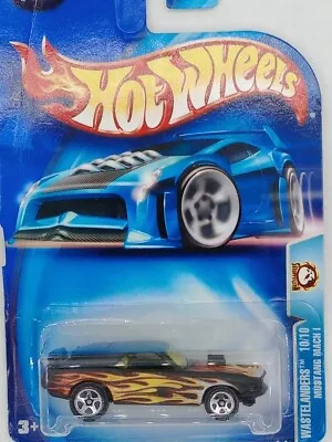 2003 Hot Wheels #193 Wastelanders 10/10 MUSTANG MACH 1 Black W/Chrome 5 Spokes • $5.69