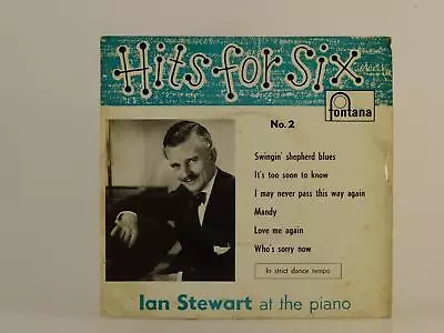 IAN STEWART AT THE PIANO HITS FOR SIX (88) 6 Track 7  Single Picture Sleeve FONT • £5.46