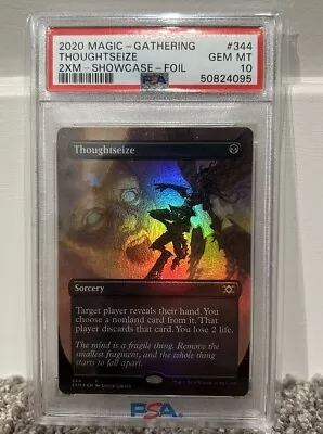 MTG 2020 Thoughtseize Showcase Foil Double Masters PSA 10 Gem Mint Magic • $100