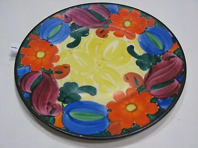 1275 Antique J Mrazek Pottery Peasant Art Czechoslovakia 7  Dessert Plate 1 Of 3 • $6