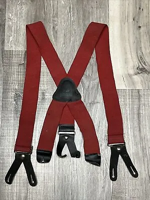 $39.99 • Buy Smeal Padded Firefighter Suspenders Red  Vintage Style Turnout Pant