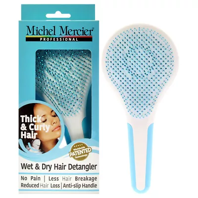 Michel Mercier Wet And Dry Hair Detangler Thick And Curly Hair - Blue-White Hair • $20.81