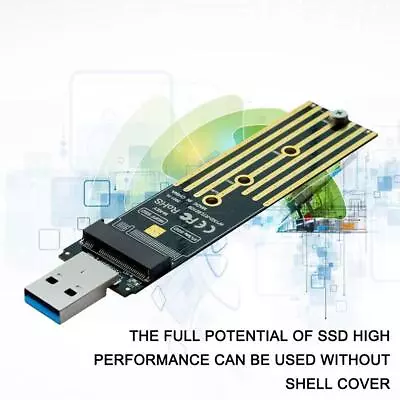 NVMe To USB Adapter M.2 SSD To USB 3.1 Type A Cards Key NEW Fast Hard R6K6 • $10.45