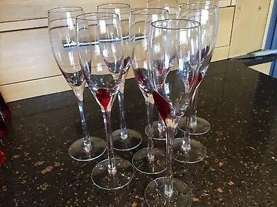 Coloured Wine Glasses Used • £25