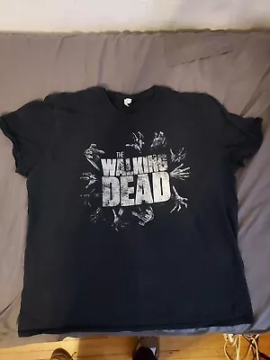 2016 AMC The Walking Dead Graphic Tee T-Shirt Black  Zombie Horror Mens 2XL • $5.99