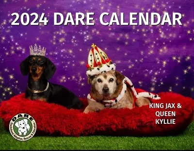 2024 Dachshund Adoption Rescue & Education (DARE) Photo Calendar • $15