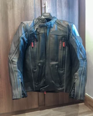 Triumph Motorcycles Racing Motor Bike Moto GP Leather Jacket • $165