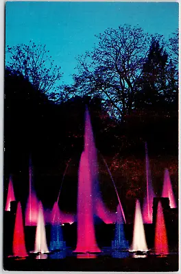 Longwood Gardens Kennett Square Pennsylvania Night Fountain Open Air Theatre VTG • $3.86