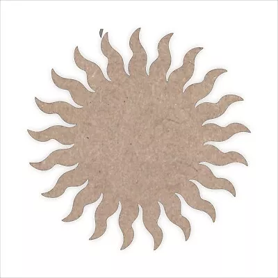 £7.03 • Buy Sun MDF Craft Shapes Wooden Blank Gift Tags Decoration Embellishment Sun Shape