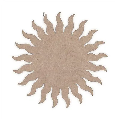 Sun MDF Craft Shapes Wooden Blank Gift Tags Decoration Embellishment Sun Shape • £2.53