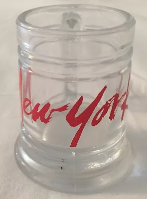 Clear Glass New York Mini Beer Mug • $2.99