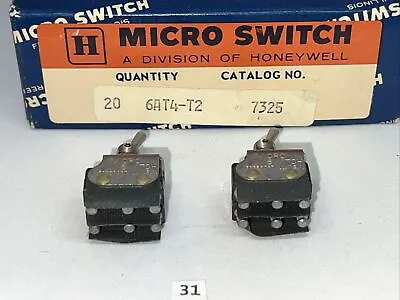 HONEYWELL MICRO TOGGLE SWITCH  P/N: 6AT4-T2  Quantity Of (2) New From Box • $11.50