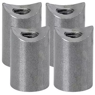 $28.59 • Buy Lowbrow Customs Coped Steel Bungs 1  Long - 3/8-16 Thread - 4 Pack