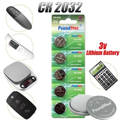 CR2032 Lithium Coin Cell BR DL KL2032 2032 3V Battery Car Key Fobs Toys Remote • £1.99