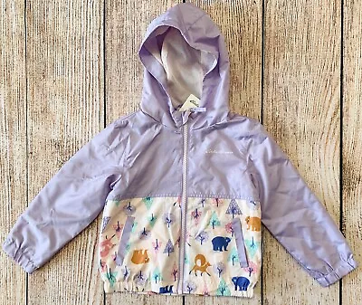 Girls Sz 4T Hooded Lightweight Jacket Eddie Bauer Kids • $18.99