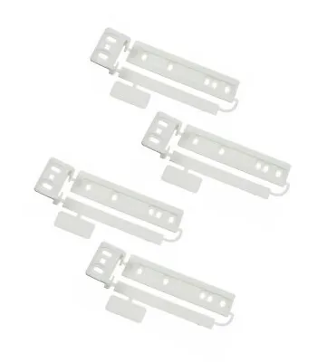 4 X Universal Integrated Fridge Freezer Door Mounting Bracket Fixing Slide Kit • £11.95