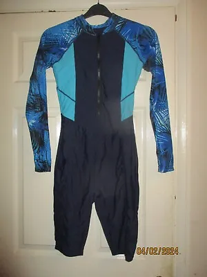 BNWOT Swimsuit/rashsuit/surfsuit S-M Front Zip Perfect Cond. Only £17.99 • £17.99