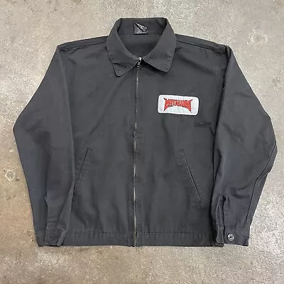 Vintage Metallica Giant Collared MEDIUM Work Style  Jacket Black 2003 St Anger • $250