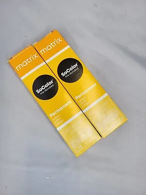 Matrix SoColor Reflect Permanent Hair Color 3 Oz PRE-BLONDED 4RV+ LOT Of 2 • $9.89