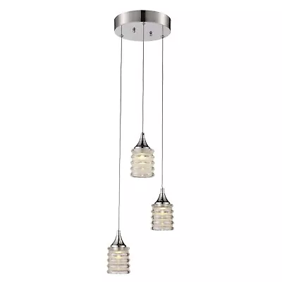 15-Watt Polished Chrome Integrated LED Pendant • $37.99