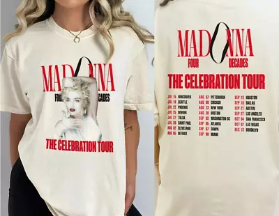 Madonna Four Decades The Celebration World Tour 2023 T-Shirt • $20.95
