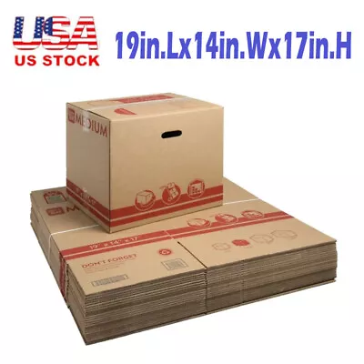 Kraft Medium Recycled Packing Moving Storage Boxes Shipping Boxes 25 Count • $40.68