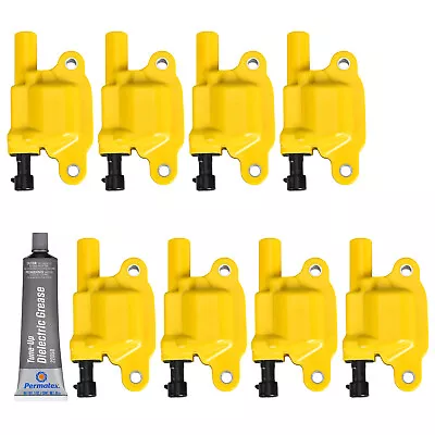 For Chevrolet 2012 6.0L 5.3L 4.8L 5.7L V8 8 Pack Energy Ignition Coil & Grease • $260.55