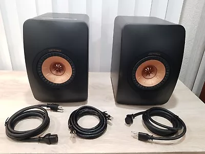 KEF LS50 II Wireless Bookshelf Speakers (Pair) Black - Read! • $1044.05