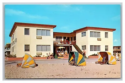 Hollywood Beach Florida Golden Sands Motel & Apartments Unp Chrome Postcard • $5.08