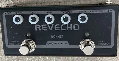 Donner Revecho Reverb Delay Guitar Effects Pedal With Reverb & Delay Effects NEW • $30