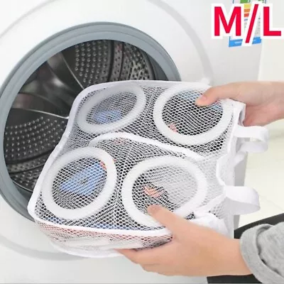 Washing Machine Shoe Bag Laundry Anti Deformation Protective Shoe Drying Tool • £3.59