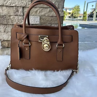 Michael Kors - MK Hamilton Satchel Luggage Gold Chain • $55