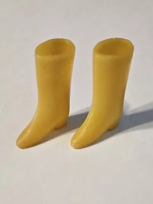 Vintage Barbie Twiggy Francie Yellow Squishy Japan Courreges Boots • $13.99