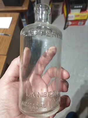 Vintage Listerine Lambert Pharmacal Company Clear Glass Bottle Medicine Bottle • $1