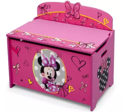 Minnie Mouse Toy Box For Girls Toy Chest Gift Caja De Juguetes Para Niñas Cofre • $89.99