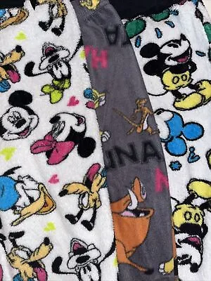 Juniors Lot Of 3 Size XS Disney Pajama Pants Lion King Mickey Mouse • $12