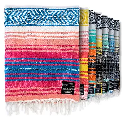 Authentic Handwoven Mexican Blanket Yoga Blanket - Perfect Outdoor Picnic Bl... • $37.91