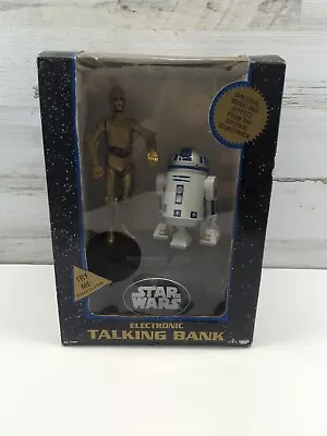 STAR WARS C-3PO & R2-D2 Electronic Talking Bank - 1995 NRFB 13902 Think Way Toys • $16.99