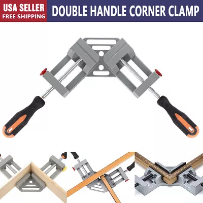 1 PCS Double Handle 90°Corner Clamp Aluminum Alloy Right Angle Clip Clamp Tool • $12.54