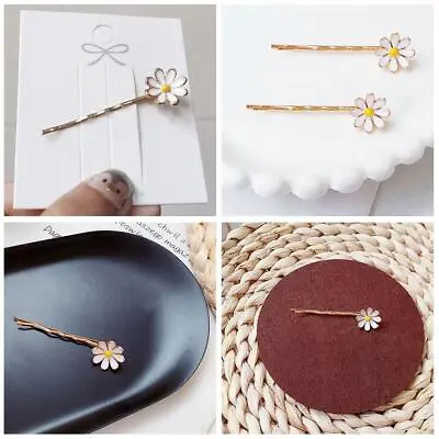 Women Girls Daisy Flower Hairpins Hair Clip Headdress Lot Bridal T1 Wedding V1G3 • £2.46