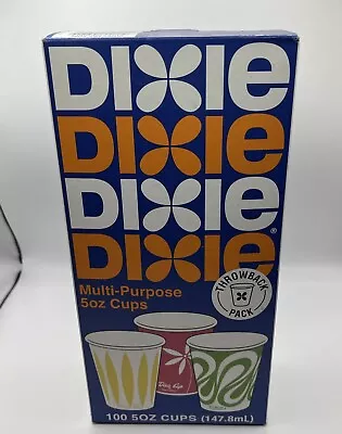 Dixie Multi Purpose Cups 5oz 100 Count Throwback Pack NEW • $32