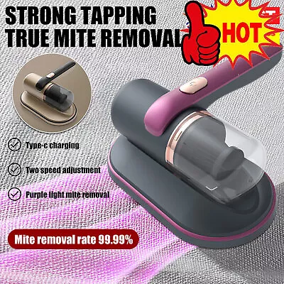 Handheld Wireless UV Dust Mite Remover Vacuum Cleaner For Bedding Sofa Mattress • $50.50