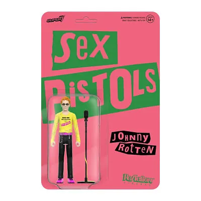 Johnny Rotten Sex Pistols Never Mind The Bollocks Super7 Reaction Figure • $19.99