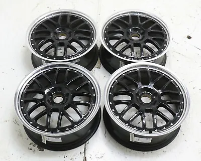 19  Tsw Valencia Machined Black Wheels Rims Set Fits Audi A4 A5 A6 10-16 • $495.95