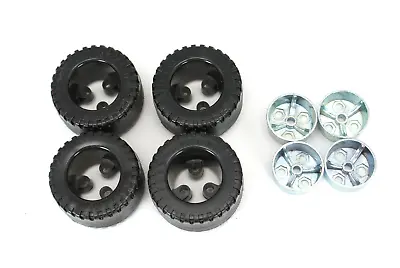 Meccano Spare Parts Plastic Tyres With Die-cast Metal Hubs • £6.99