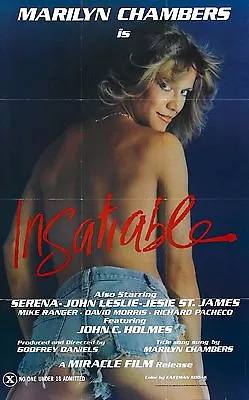 INSATIABLE Movie Poster Marilyn Chambers XXX Exploitation • $11.98