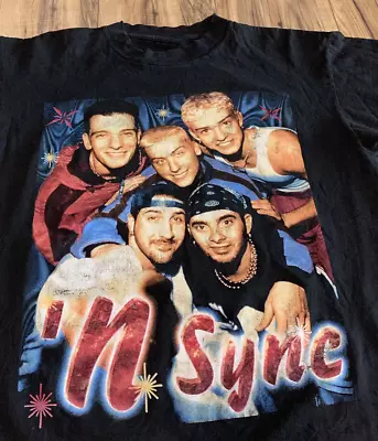 Vintage  NSYNC Rap Tee T-Shirt Size Men's  Shirt S-234XL • $18.99