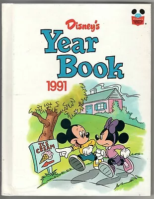 Disney's Year Book 1991 Vintage  Mickey Minnie Mouse Wonderful World Of Reading • $6.77